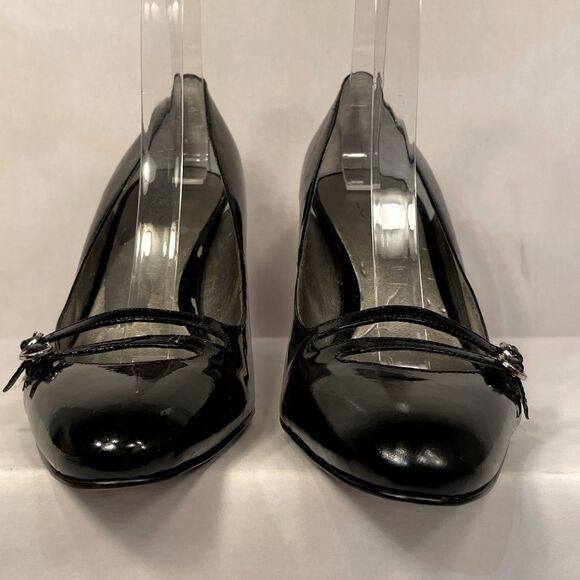 Black Women's Patent Leather 3” Heels by Ann Taylor Loft - Picture 3 of 6